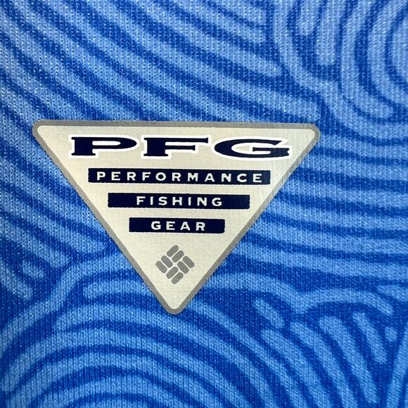 Columbia PFG Performance Womens Fishing Gear Tank Dress Size Small Blue/White - Picture 7 of 9